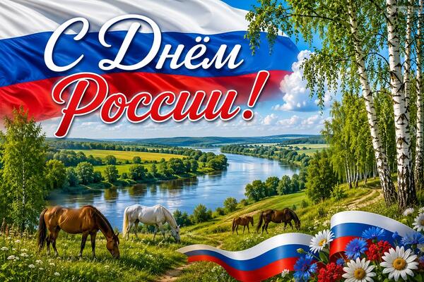 ПОЗДРАВЛЯЕМ С ДНЁМ РОССИИ